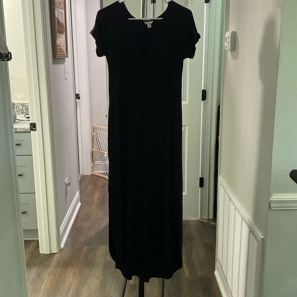 Floor length Black dress